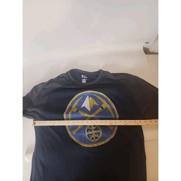 Denver Nuggets T-Shirt Mens 2XL Logo Athletic Majestic NBA  Mile High - Picture 4 of 5